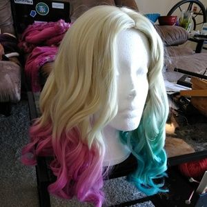 Hand-Dyed Harley Quinn Wig Arda
